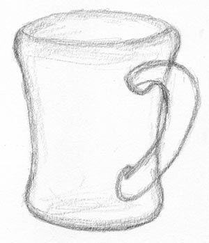draw your coffee mug step two