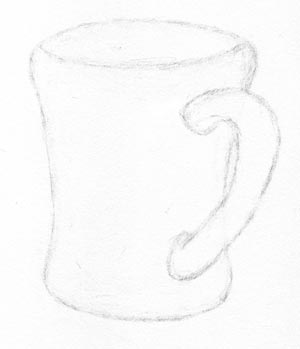  draw your coffee mug step three
