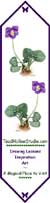 Violet Origami Bookmark