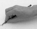 Side of Pencil Hatching With Overhand Grip Side of Pencil Hatching With Overhand Grip