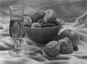 Walnuts and Amaretto mini art